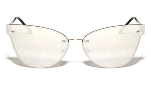 Chic Rimless Cat Eye Sunglasses Wholesale