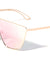 Flat Top One Piece Shield Keyhole Nose Sunglasses Wholesale