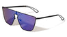 Flat Top One Piece Shield Keyhole Nose Sunglasses Wholesale