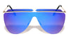 Rimless Thin Frame One Piece Shield Sunglasses Wholesale