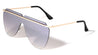 Rimless Thin Frame One Piece Shield Sunglasses Wholesale