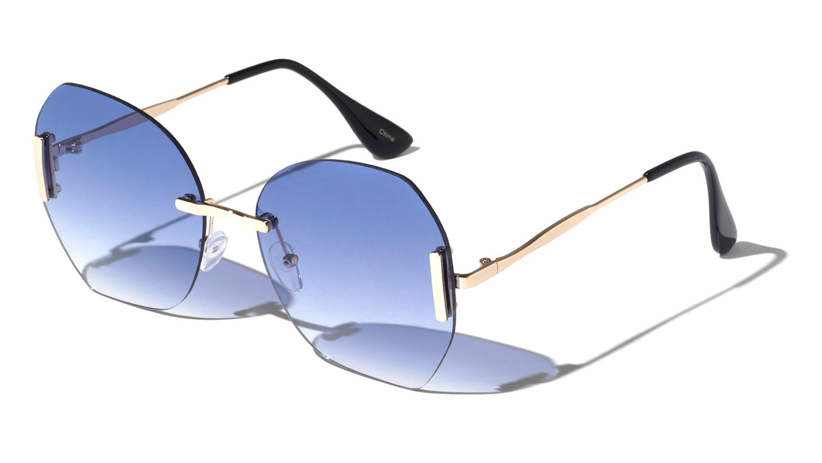 Rimless Butterfly Wholesale Sunglasses