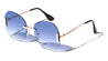 Rimless Butterfly Wholesale Sunglasses