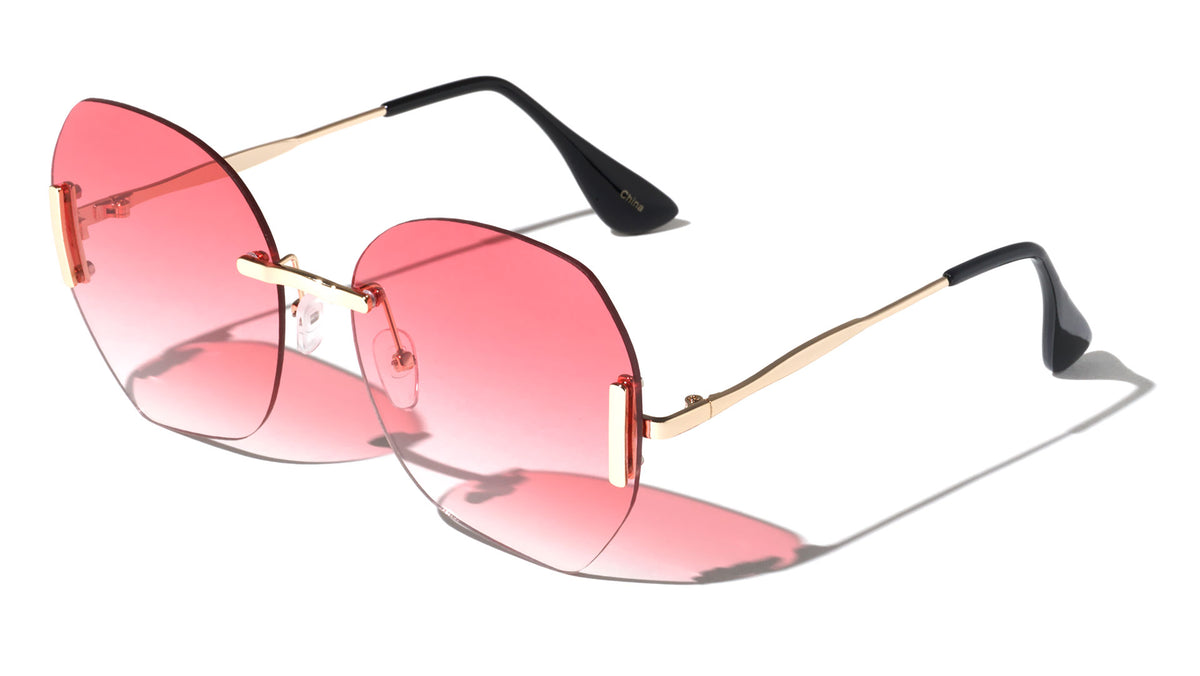 Rimless Butterfly Wholesale Sunglasses
