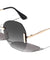 Rimless Butterfly Wholesale Sunglasses