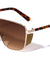 Bridgeless Side Glitter Shield Fashion Wholesale Sunglasses