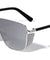 Bridgeless Side Glitter Shield Fashion Wholesale Sunglasses