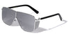 Bridgeless Side Glitter Shield Fashion Wholesale Sunglasses