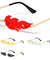 Fire Flame Rimless Color Lens Wholesale Sunglasses
