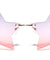 Rimless Star Color Lens Wholesale Sunglasses