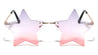 Rimless Star Color Lens Wholesale Sunglasses