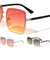 Rhinestone Hinge Rimless Oversized Butterfly Wholesale Sunglasses