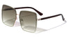 Rhinestone Hinge Rimless Oversized Butterfly Wholesale Sunglasses