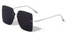 Rimless Squared Butterfly Wholesale Sunglasses
