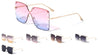 Oversized Rimless Butterfly Fashion Wholesale Sunglasses