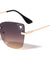 Heart Rhinestone Rimless Cat Eye Wholesale Sunglasses