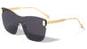 Oversized Rimless Beveled Butterfly Wholesale Sunglasses