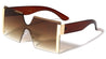 Rimless Squared Butterfly Wholesale Sunglasses