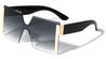 Rimless Squared Butterfly Wholesale Sunglasses
