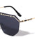 Rimless Shield Flat Top Wholesale Sunglasses