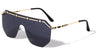 Rimless Shield Flat Top Wholesale Sunglasses