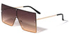 Oversized Rimless Squared Shield Rectangle Wholesale Sunglasses
