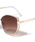 Angled Cat Eye Cut Out Frame Wholesale Sunglasses