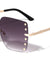 Rimless Riveted Butterfly Wholesale Sunglasses