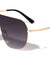 Flat Top One Piece Shield Lens Wholesale Sunglasses