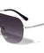 Flat Top One Piece Shield Lens Wholesale Sunglasses