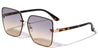 Rimless Flat Square Butterfly Wholesale Sunglasses