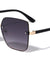 Rimless Flat Square Butterfly Wholesale Sunglasses