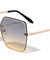 Rimless Diamond Edge Cut Butterfly Wholesale Sunglasses