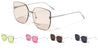 Rimless One Piece Shield Cat Eye Wholesale Sunglasses