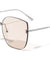 Rimless One Piece Shield Cat Eye Wholesale Sunglasses