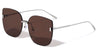 Rimless One Piece Shield Cat Eye Wholesale Sunglasses