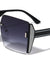 Oversized Semi Rimless Side Glitter Butterfly Wholesale Sunglasses