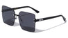Rhinestone Temple Rimless Square Wholesale Sunglasses