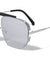 Bridgeless Side Lens Shield Geometric Aviators Wholesale Sunglasses