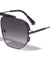Bridgeless Side Lens Shield Geometric Aviators Wholesale Sunglasses