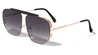 Bridgeless Side Lens Shield Geometric Aviators Wholesale Sunglasses