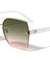 Extended Rimless Lens Fashion Butterfly Wholesale Sunglasses