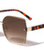 Extended Rimless Lens Fashion Butterfly Wholesale Sunglasses