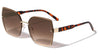 Extended Rimless Lens Fashion Butterfly Wholesale Sunglasses