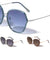 Double Plastic-Metal Rim Fashion Butterfly Wholesale Sunglasses