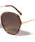 Double Plastic-Metal Rim Fashion Butterfly Wholesale Sunglasses