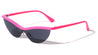 Thin Frame Semi Rimless Shield Lens Retro Cat Eye Wholesale Sunglasses