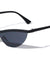 Thin Frame Semi Rimless Shield Lens Retro Cat Eye Wholesale Sunglasses