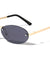 Retro Rimless Color Lens Oval Wholesale Sunglasses