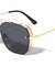Cutout Barrel Rim Modern Squared Aviators Wholesale Sunglasses